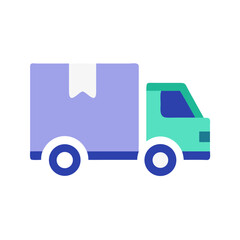 Minimalist delivery truck icon for transportation and logistics needs