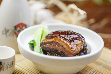 Traditional clear sauce meat