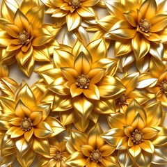 golden flowers together