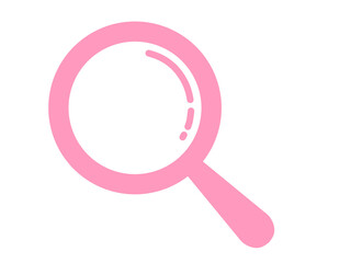 シンプル検索アイコン（ピンク）