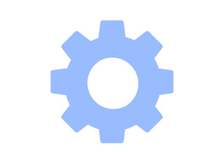 シンプル設定アイコン（ブルー）