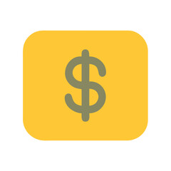Yellow dollar symbol on black background finance concept illustration