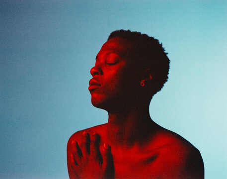 introspection Concept colour portrait