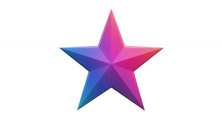 Colorful gradient star graphic design
