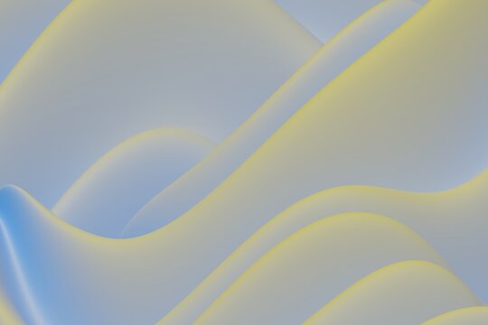 Soft waves with yellow blue tones