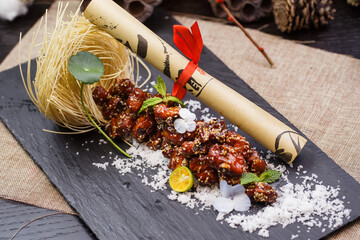 Cantonese-style barbecued pork spare ribs