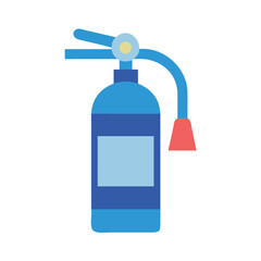 Flat vector fire extinguisher icon safety equipment symbol