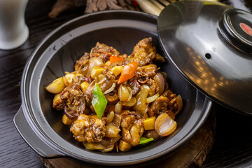 Garlic Pheasant in Casserole