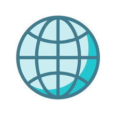 Abstract globe icon vector illustration for website or app