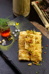 Pan-fried Changsha stinky tofu