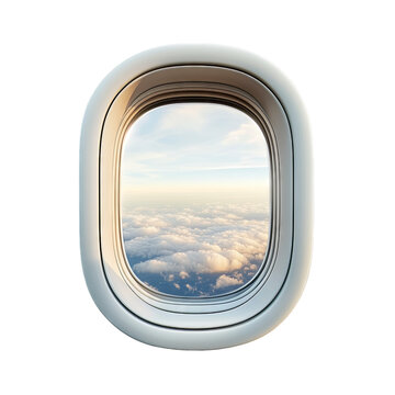 Fototapeta view from airplane window - PNG