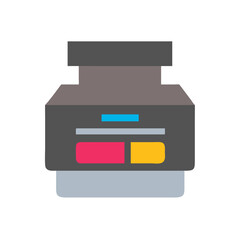 Stylized Medicine Bottle, Capsules, Healthcare, Medical Supplies on Black