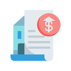Rising Property Values Icon Depicting Increased Real Estate Costs