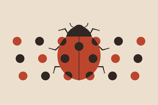 Abstract ladybug