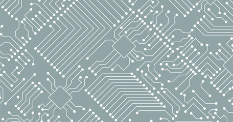 Circuit technology background with hi-tech digital data connection system