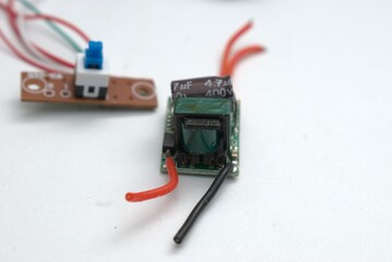 High-resolution product photography of electronic components including PCB boards, LED modules, and...