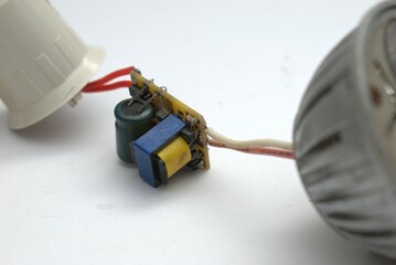 High-resolution product photography of electronic components including PCB boards, LED modules, and...