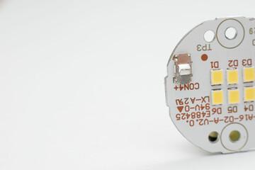 High-resolution product photography of electronic components including PCB boards, LED modules, and...