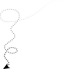 Arrow design with dotted lines
