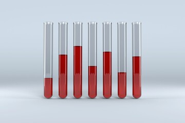 Test tube with chemical solution