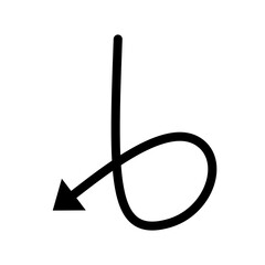 A Collection of Scribble Arrow Strokes in Varied Sizes and Directions, Black brush stroke arrow set