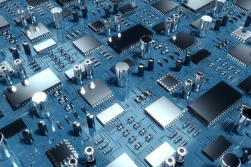 Close up of circuit board