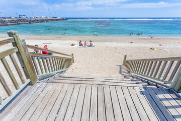 Plage de Saint-pierre, île de la Réunion 