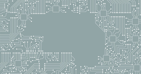 Vector circuit Board background technology, illustration. 