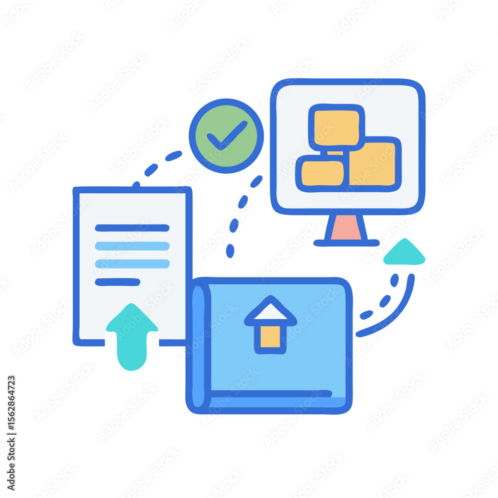 Poster data transfer and validation in a digital workflow process