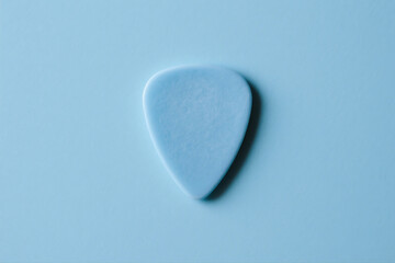 Blue Tone Guitar Pick Isolated