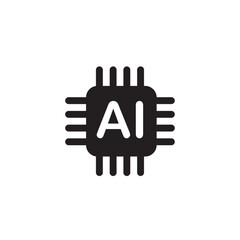 Fototapeta premium ai integration icon 
