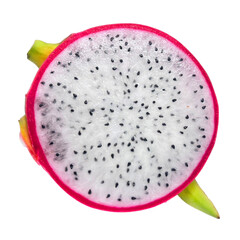 dragon fruit on white background