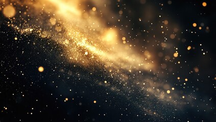 Golden cosmic nebula (1)