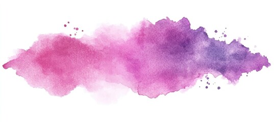 Abstract watercolor wash of pinks and purples