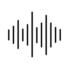 Sound Wave icon music equalizer icon vector design. Volume mark.