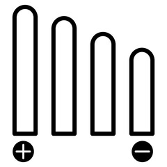 Volume Music Outline Icon. Simple vector icons