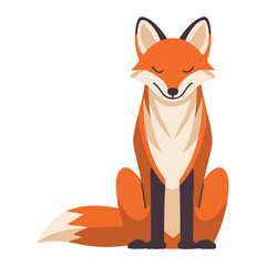 Obraz premium Set of Foxes in Different Poses Wild Red Fox