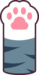 Cute Cartoon Cat Paw Element