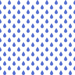 Rain in Blue and white, Seamless Pattern texture
