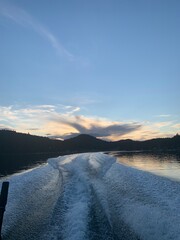 sunset over the sea