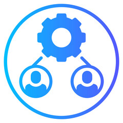 Connection gradient icon