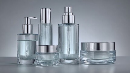 Clear cosmetic containers