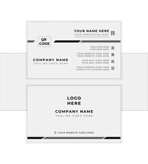  Professional trendy business card with luxury shapes. Visiting cards with modern design. best for print items. editable vector illustration. 
             