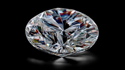 Close-up of a flawless diamond