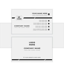  Professional trendy business card with luxury shapes. Visiting cards with modern design. best for print items. editable vector illustration. 
             