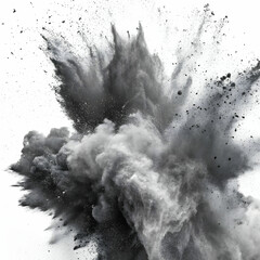 black and white ink splashes