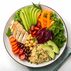 fresh vegetables on a plate