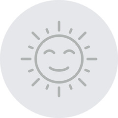 Bright Day Vector Line Grey Circle Grey