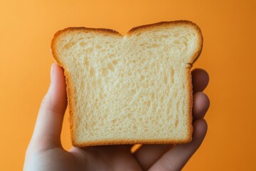 Person avoiding white bread for health reasons, making mindful food choices for well-being, Generative AI