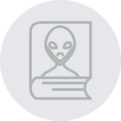 Fiction Vector Line Grey Circle Grey